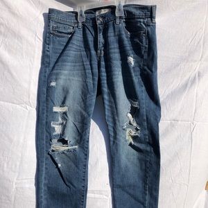 Abercrombie distressed boyfriend jeans